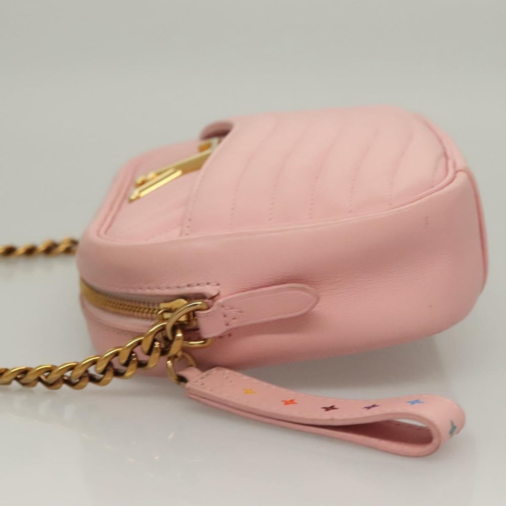 Louis Vuitton New Wave Camera Bag Quilted Leather Pink Leather Bag (Authentic  )