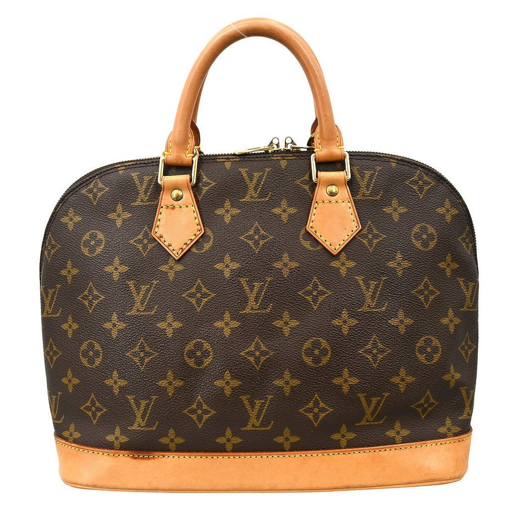 Louis Vuitton Alma Handbag Monogram Canvas Brown Canvas Handbag ( )