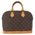 Louis Vuitton Alma Handbag Monogram Canvas Brown Canvas Handbag (Authentic  )