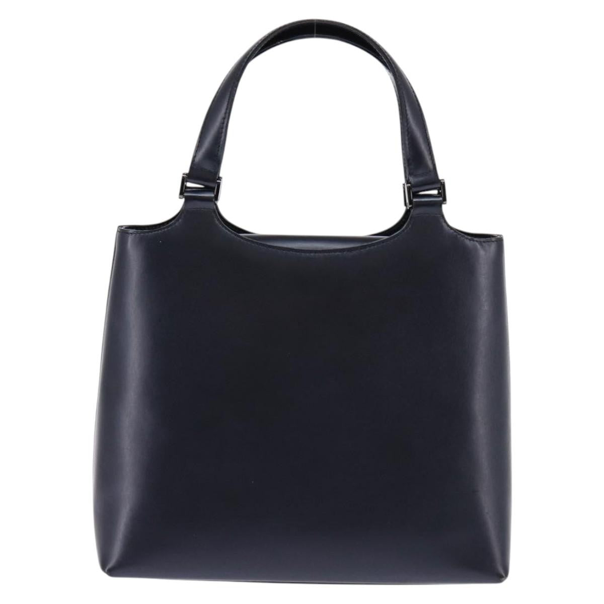 Givenchy Vintage 4G Handbag Leather Navy Leather Handbag (Authentic  )