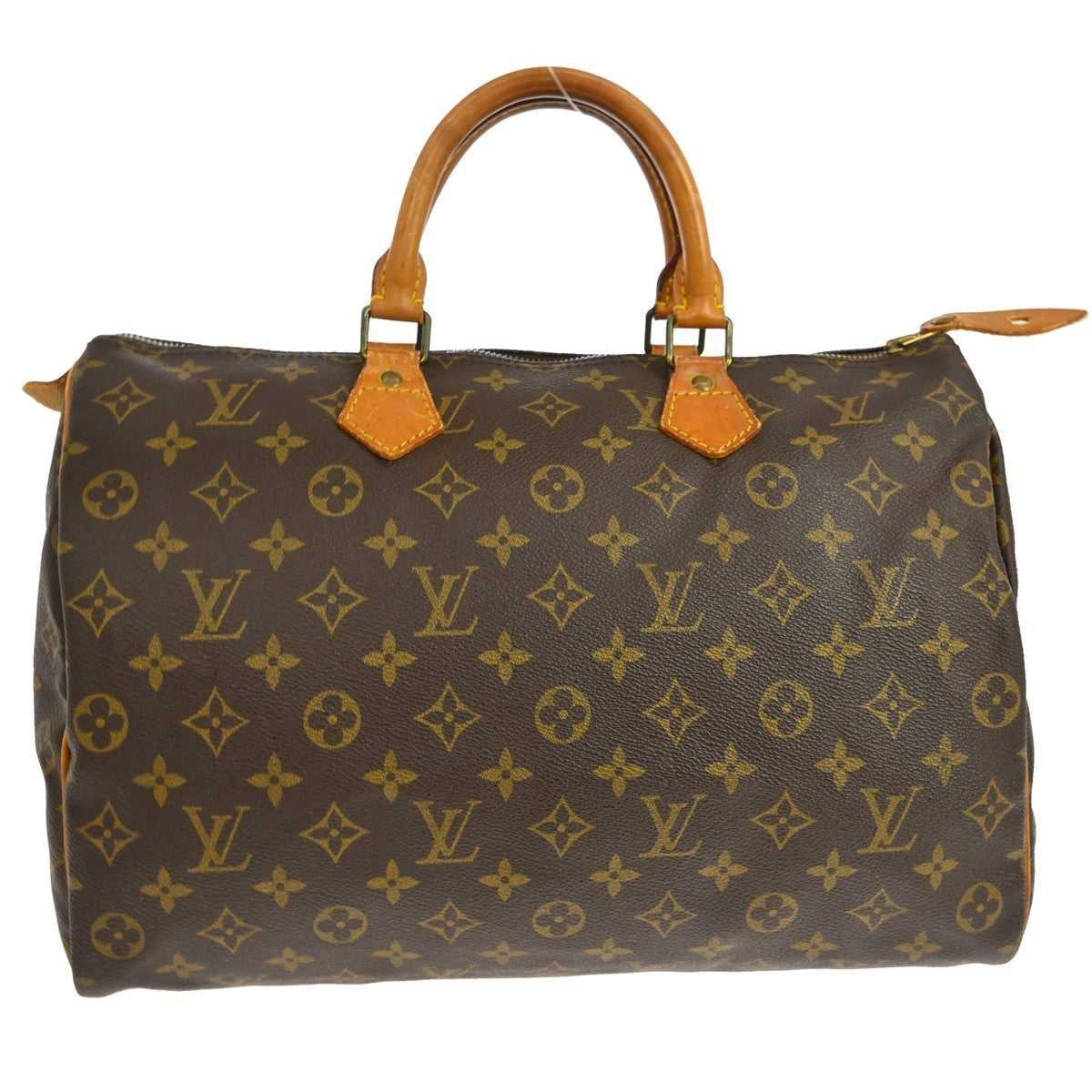 Louis Vuitton Speedy Handbag Monogram Canvas Brown Canvas Handbag ( )