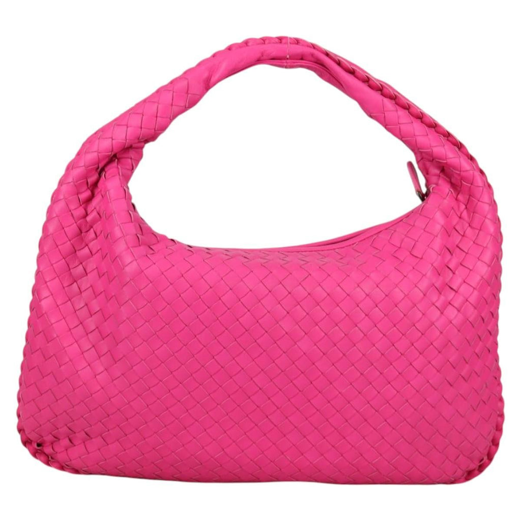 Bottega Veneta Veneta Hobo Intrecciato Nappa Pink Leather Bag (Authentic  )