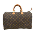 Louis Vuitton Speedy Handbag Monogram Canvas Brown Canvas Handbag ( )