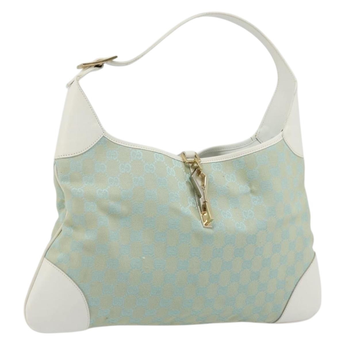 Gucci Vintage Jackie Shoulder Bag Canvas And Leather Multicolour Canvas Handbag ( )