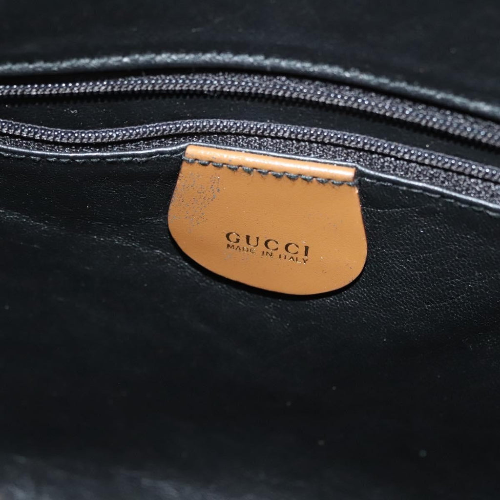 Gucci Vintage Bamboo Handle Bag Patent Leather Gold Patent_Leather Handbag (Authentic  )