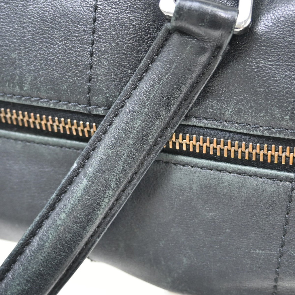 Chanel Chocolate Bar Cc Handbag Quilted Lambskin Black Leather Handbag ( )