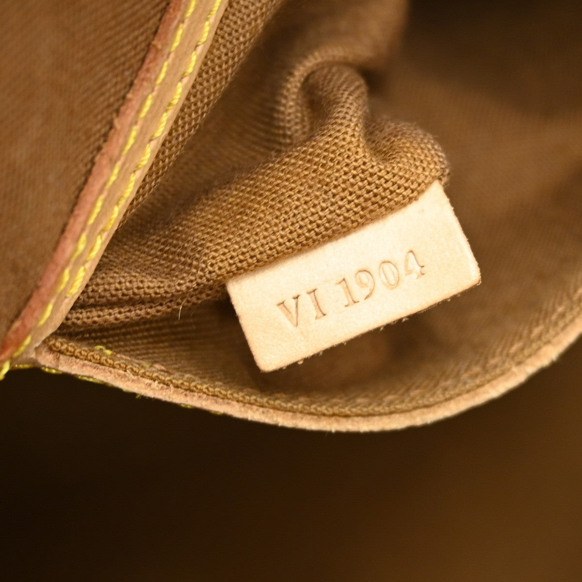 Louis Vuitton Alma Handbag Monogram Canvas Brown Canvas Handbag ( )