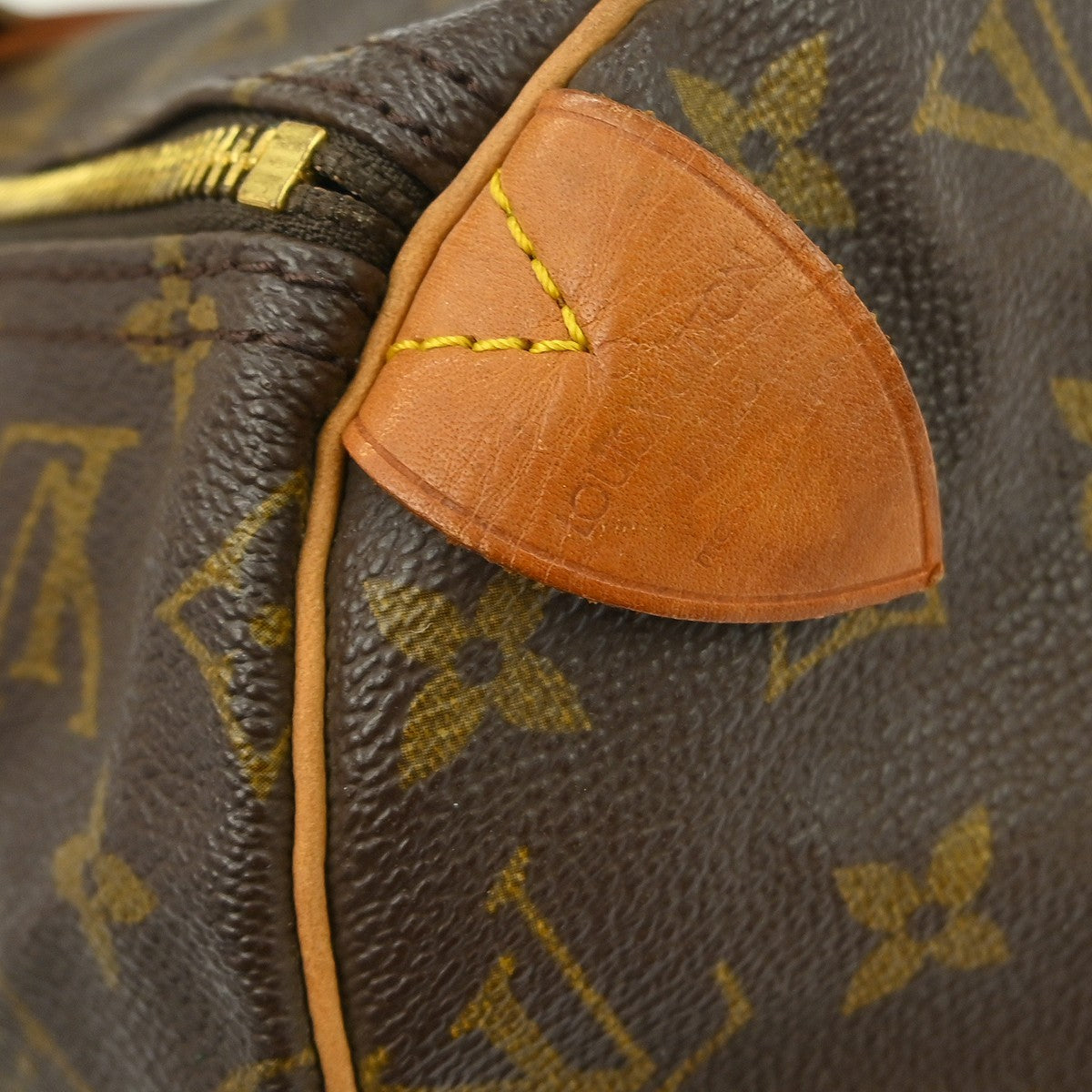 Louis Vuitton Speedy Handbag Monogram Canvas Brown Canvas Handbag ( )