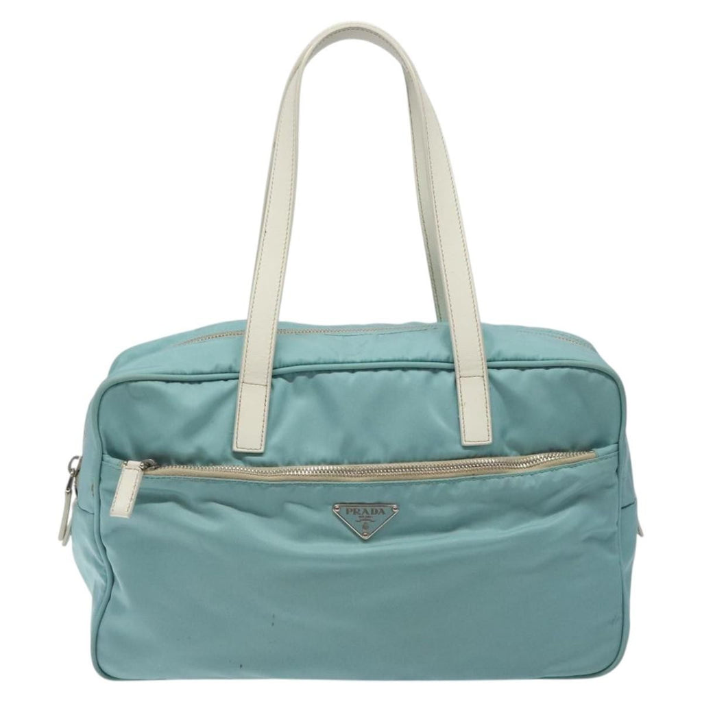 Prada Vintage Handbag Tessuto Blue Nylon Handbag ( )