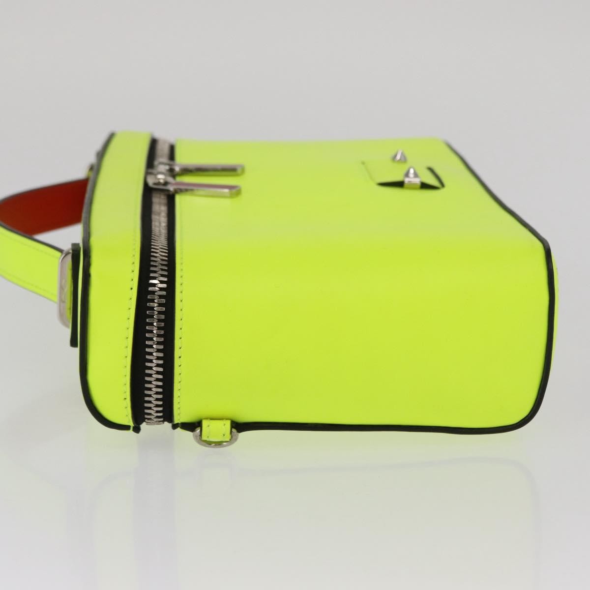 Christian Louboutin Kypipouch Crossbody Bag Leather Yellow Leather Handbag (Authentic  )
