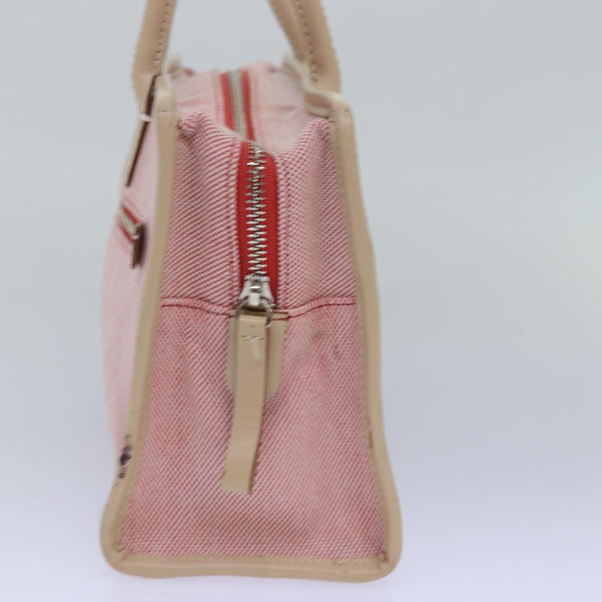 Burberry Blue Label Handbag Canvas Pink Canvas Handbag ( )