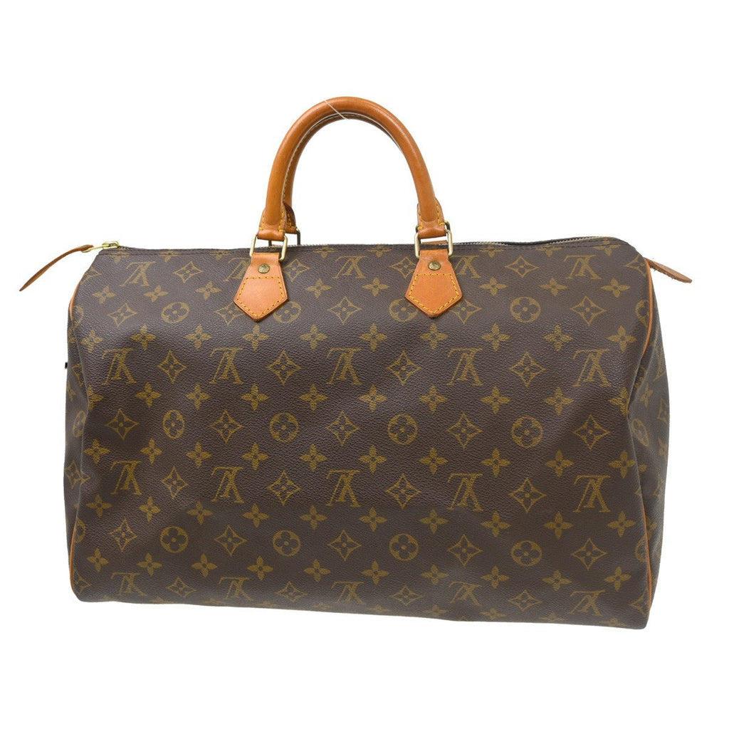 Louis Vuitton Speedy Handbag Monogram Canvas Brown Canvas Handbag ( )