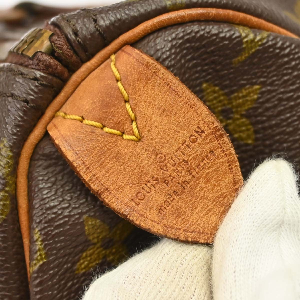 Louis Vuitton Speedy Handbag Monogram Canvas Brown Canvas Handbag ( )