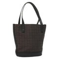 Celine C Macadam Handbag Canvas Black Canvas Handbag (Authentic  )