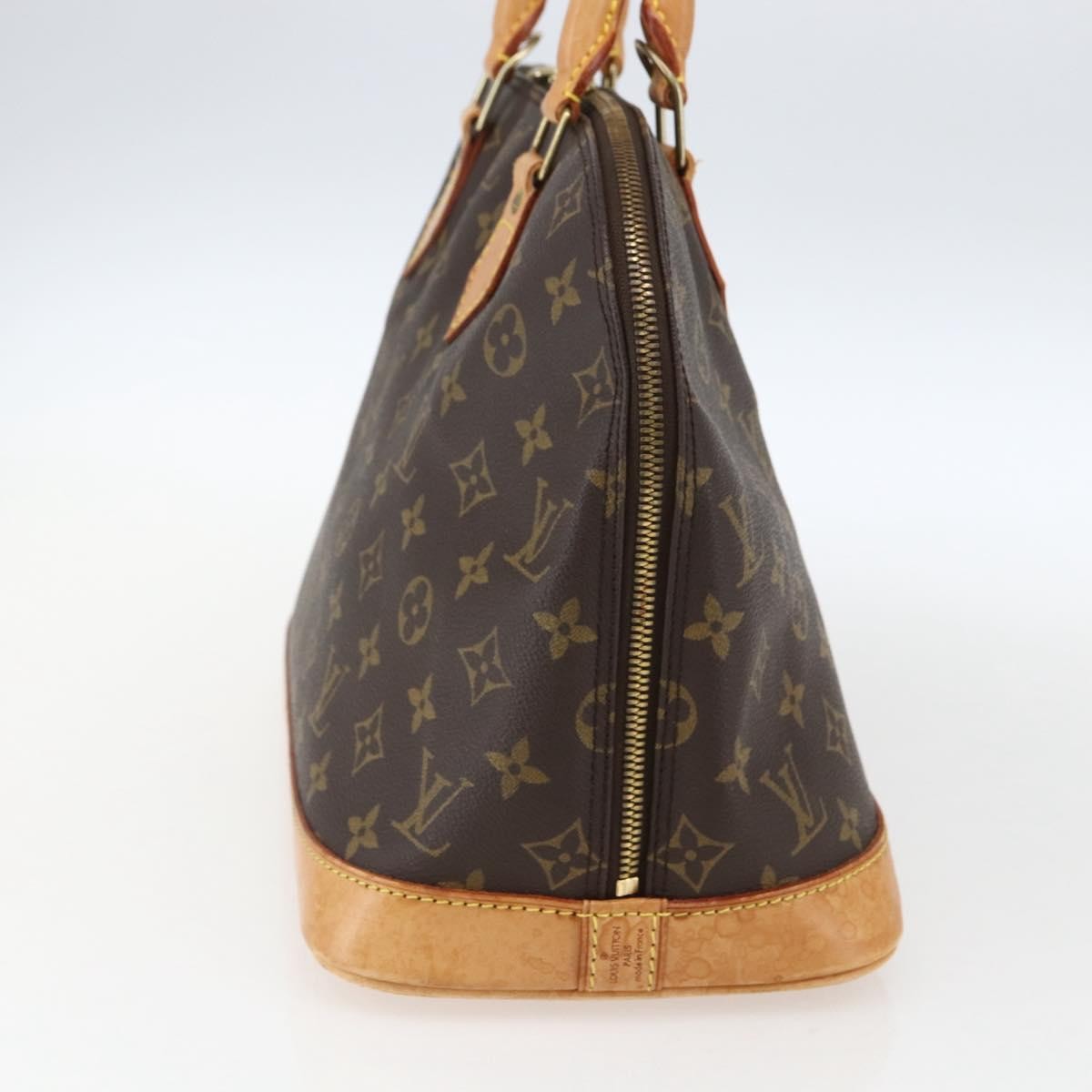 Louis Vuitton Alma Handbag Monogram Canvas Brown Canvas Handbag (Authentic  )