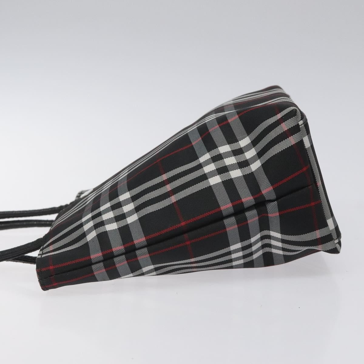 Burberry Nova Check Tote Nylon Black Nylon Handbag (Authentic  )