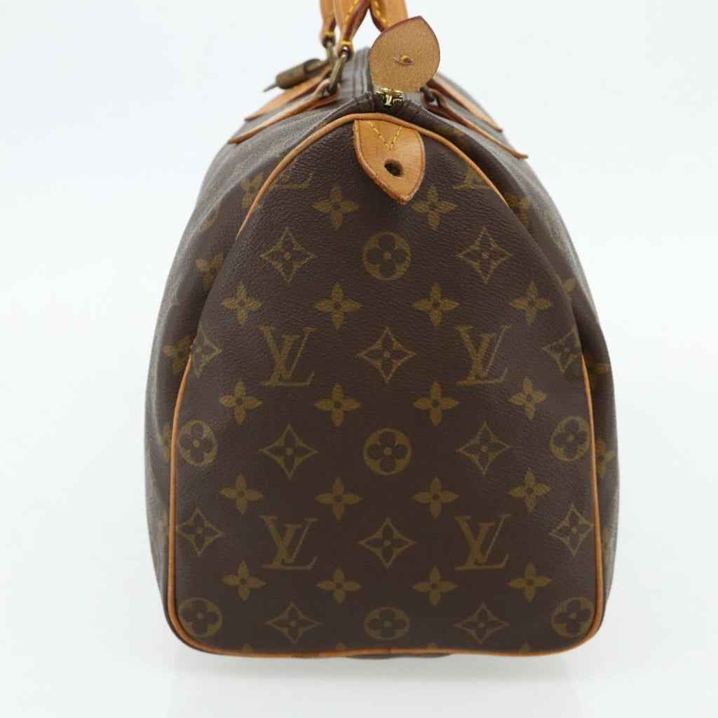 Louis Vuitton Speedy Handbag Monogram Canvas Brown Canvas Handbag ( )