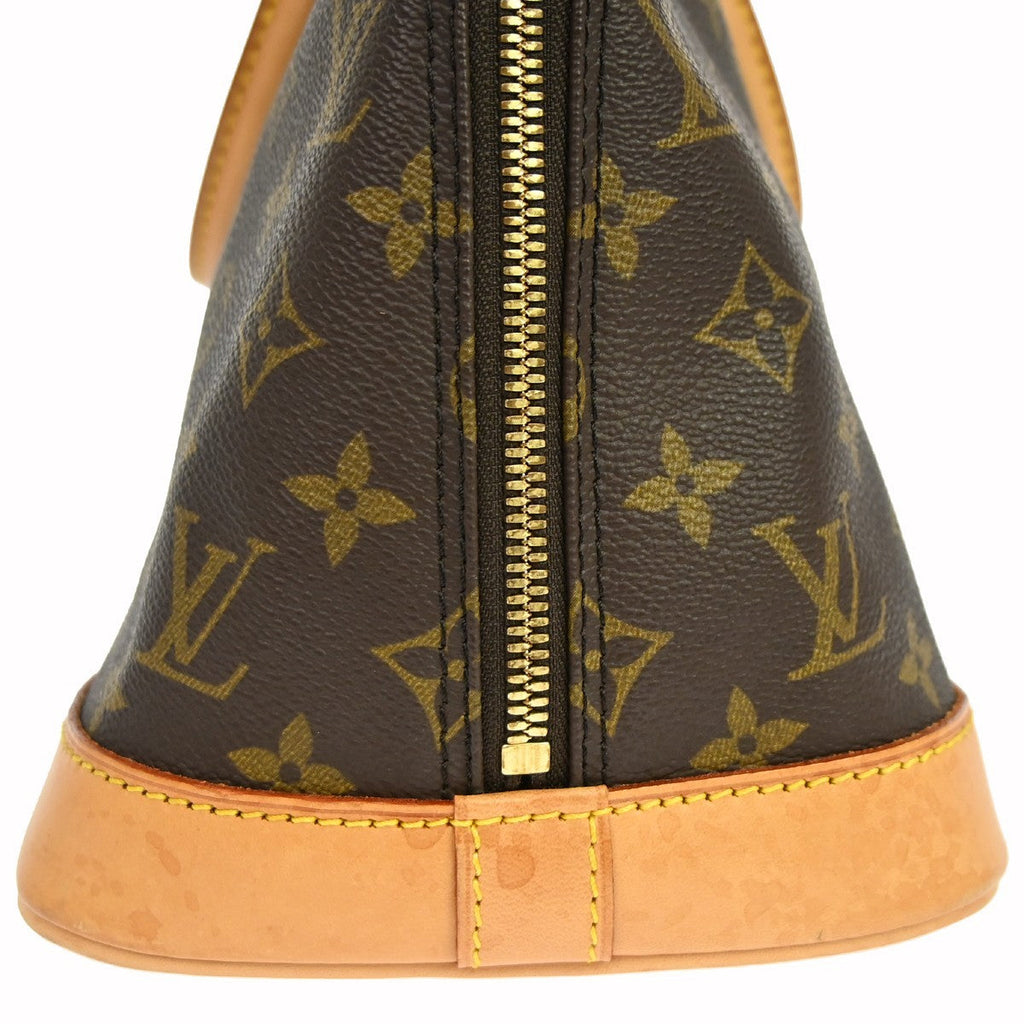 Louis Vuitton Alma Handbag Monogram Canvas Brown Canvas Handbag ( )