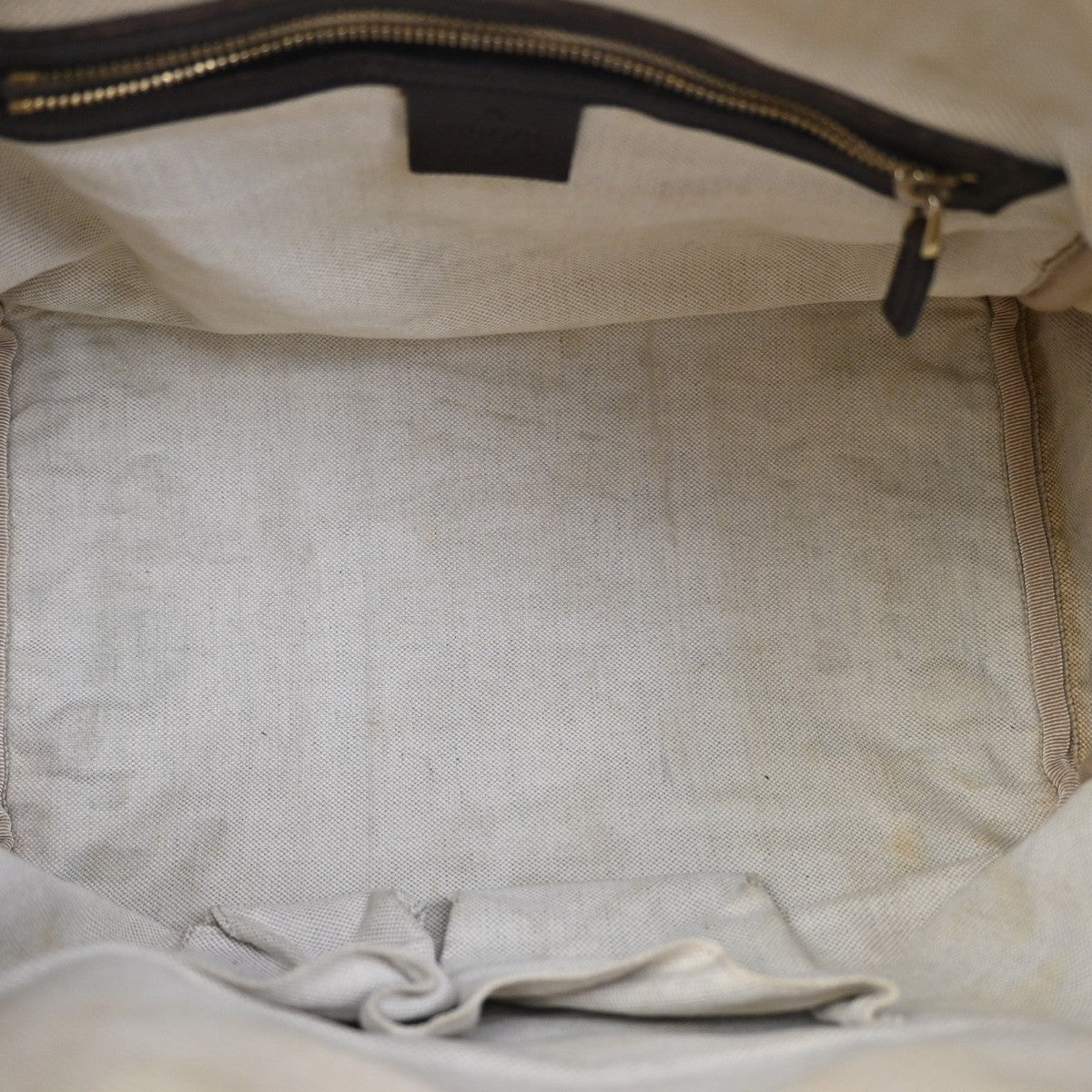 Gucci Vintage Web Boston Bag Gg Canvas Brown Canvas Handbag (Authentic  )
