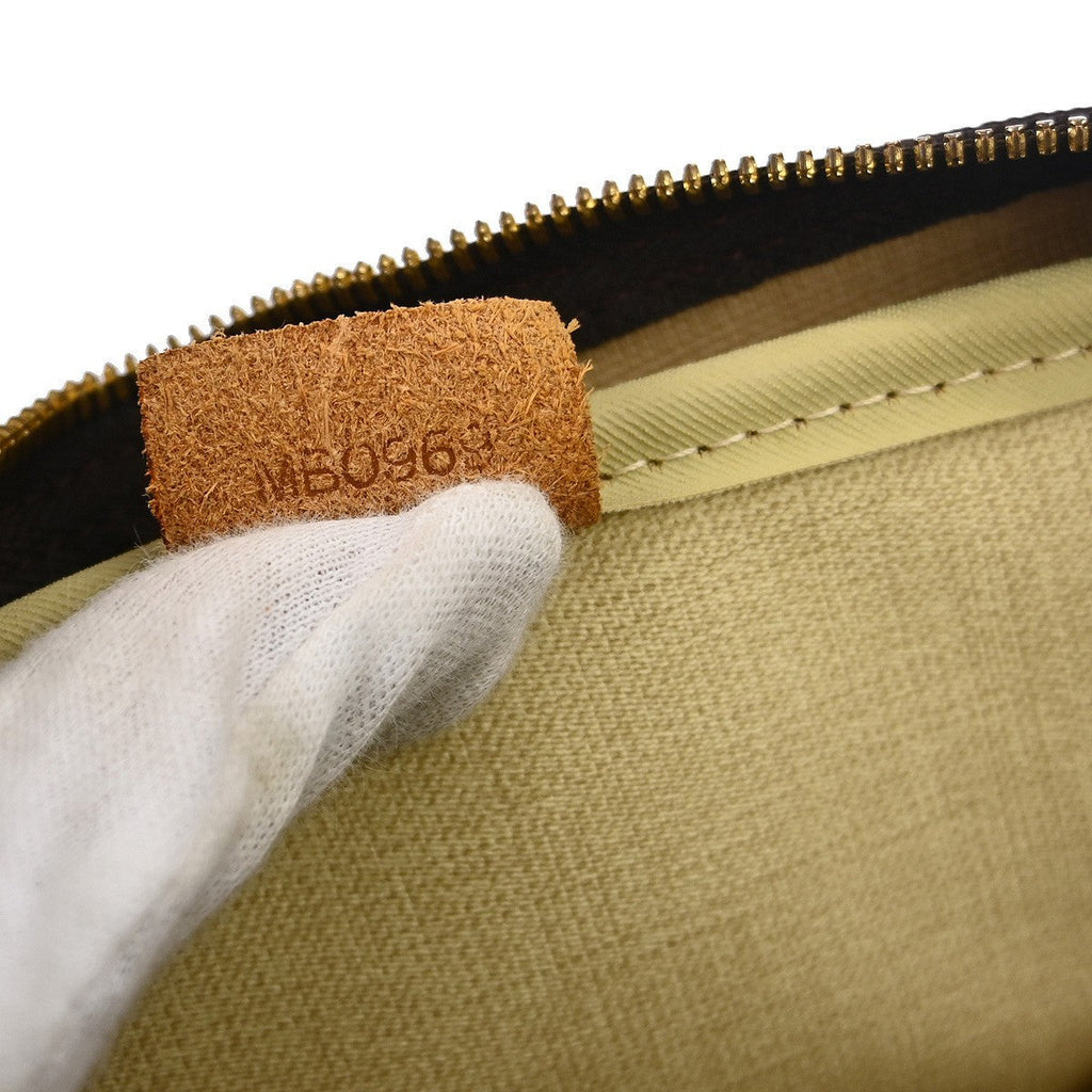 Louis Vuitton Deauville Handbag Monogram Canvas Brown Canvas Handbag ( )
