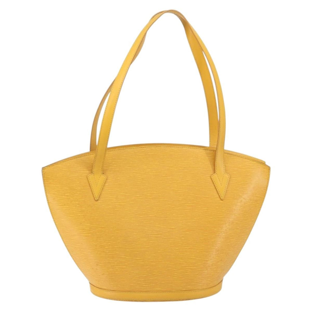 Louis Vuitton Saint Jacques Handbag Epi Leather Yellow Leather Handbag (Authentic  )