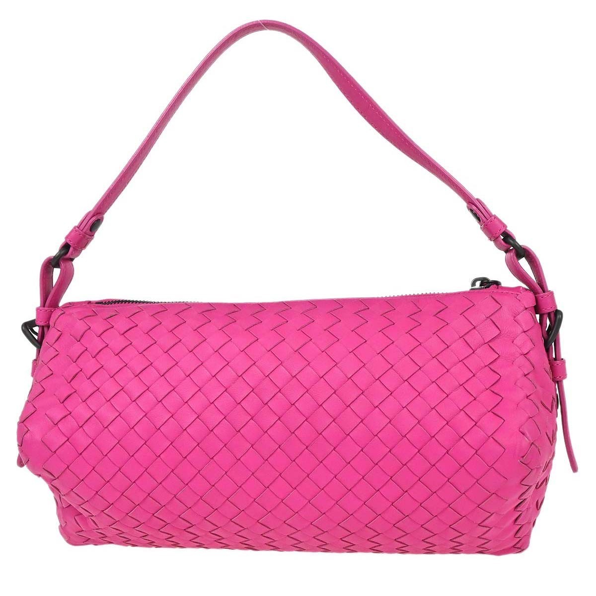 Bottega Veneta Intrecciato Handbag Leather Pink Leather Handbag ( )