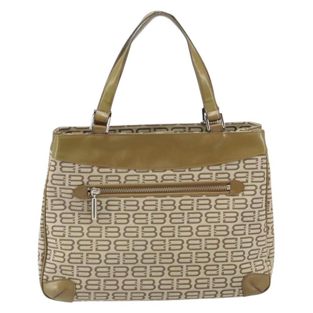 Balenciaga Vintage Handbag Canvas Beige Canvas Handbag (Authentic  )