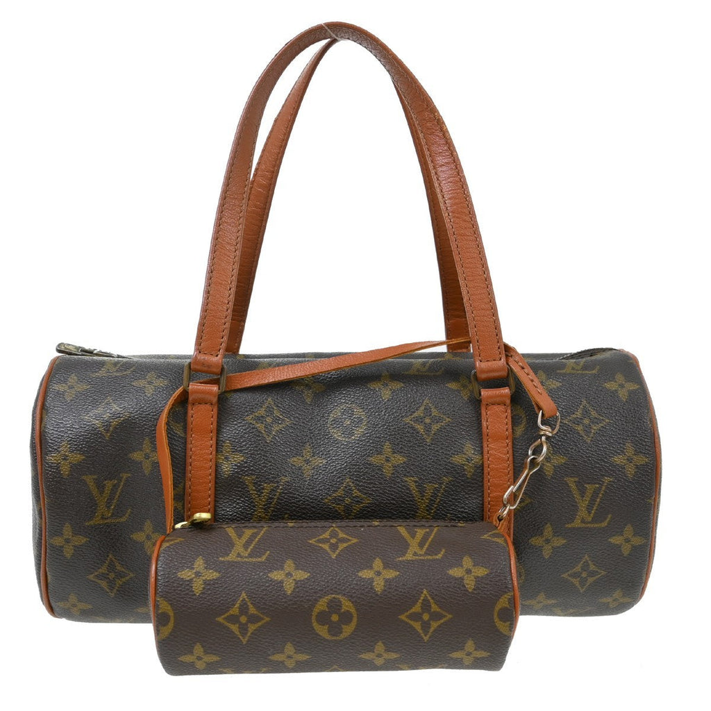 Louis Vuitton Papillon Handbag Monogram Canvas Brown Canvas Handbag ( )