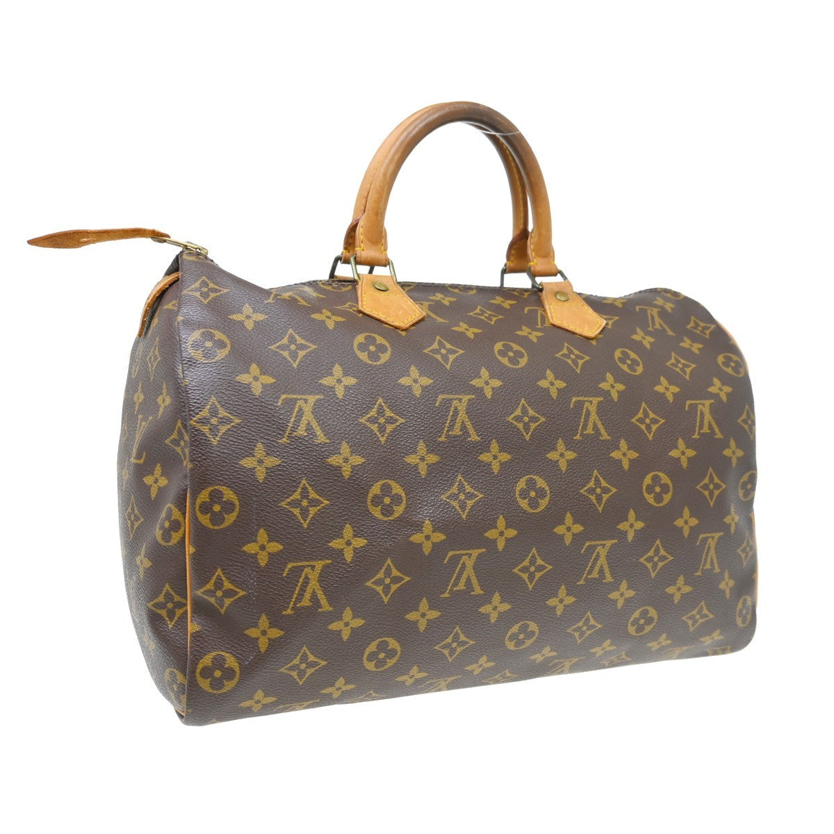 Louis Vuitton Speedy Handbag Monogram Canvas Brown Canvas Handbag ( )
