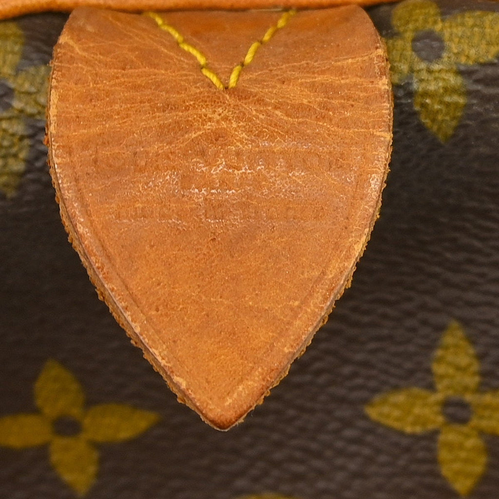Louis Vuitton Speedy Handbag Monogram Canvas Brown Canvas Handbag ( )