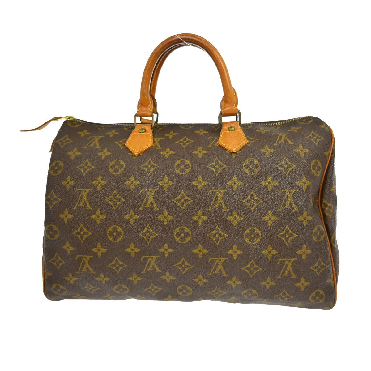 Louis Vuitton Speedy Handbag Monogram Canvas Brown Canvas Handbag ( )
