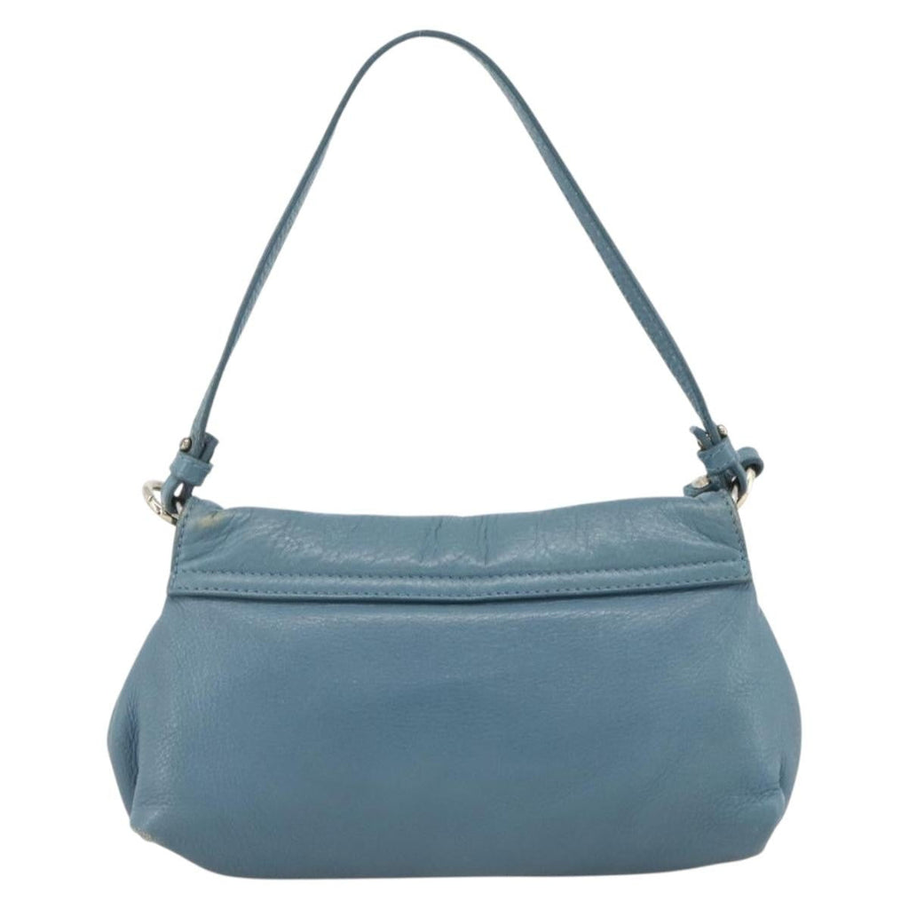 Chloe Lily Handbag Leather Blue Leather Handbag ( )