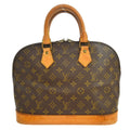 Louis Vuitton Alma Handbag Monogram Canvas Brown Canvas Handbag ( )