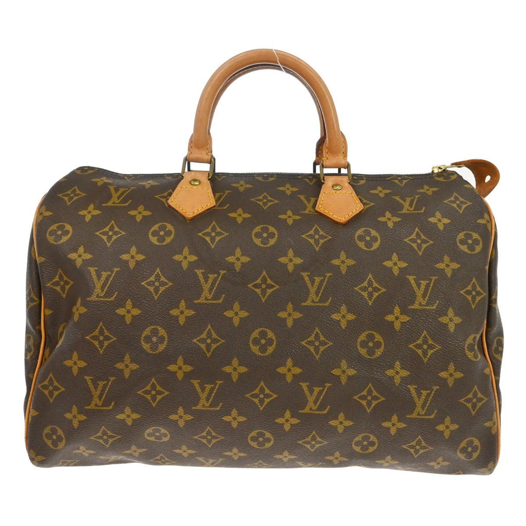 Louis Vuitton Speedy Handbag Monogram Canvas Brown Canvas Handbag ( )