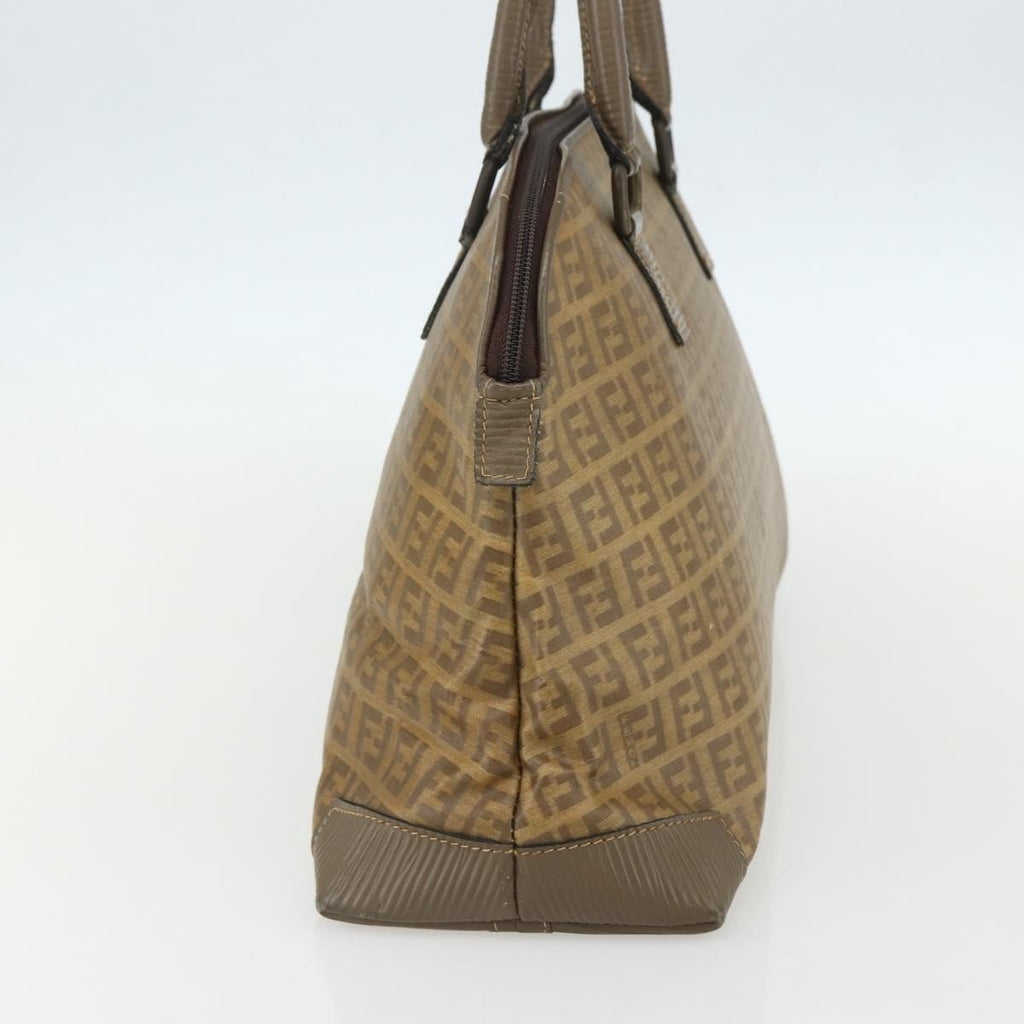 Fendi Zucchino Canvas Brown Canvas Handbag (Authentic  )