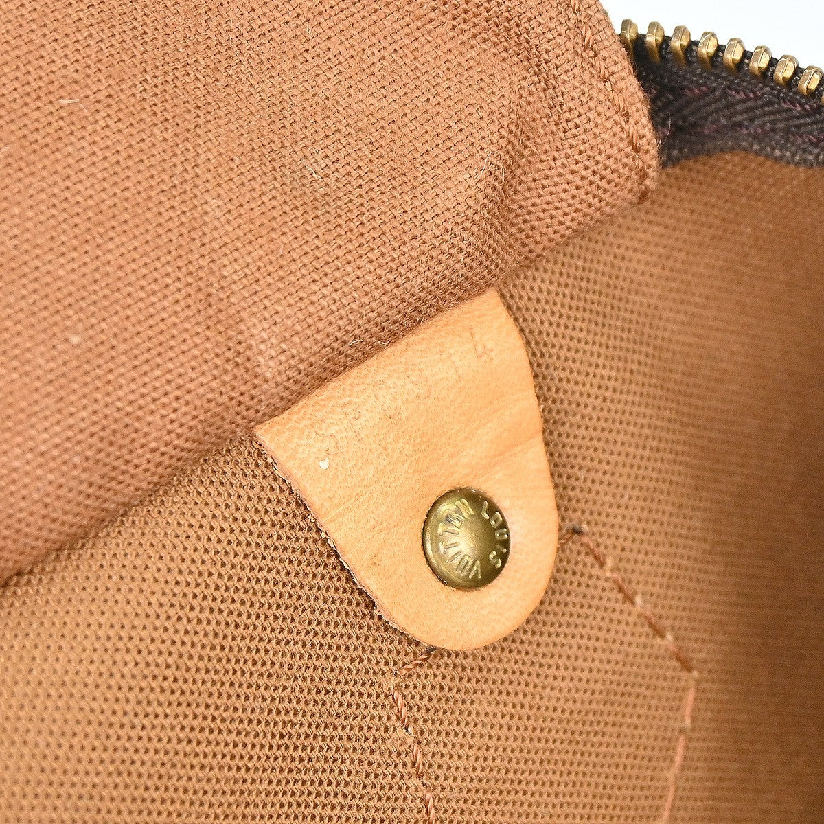 Louis Vuitton Speedy Handbag Monogram Canvas Brown Canvas Handbag ( )
