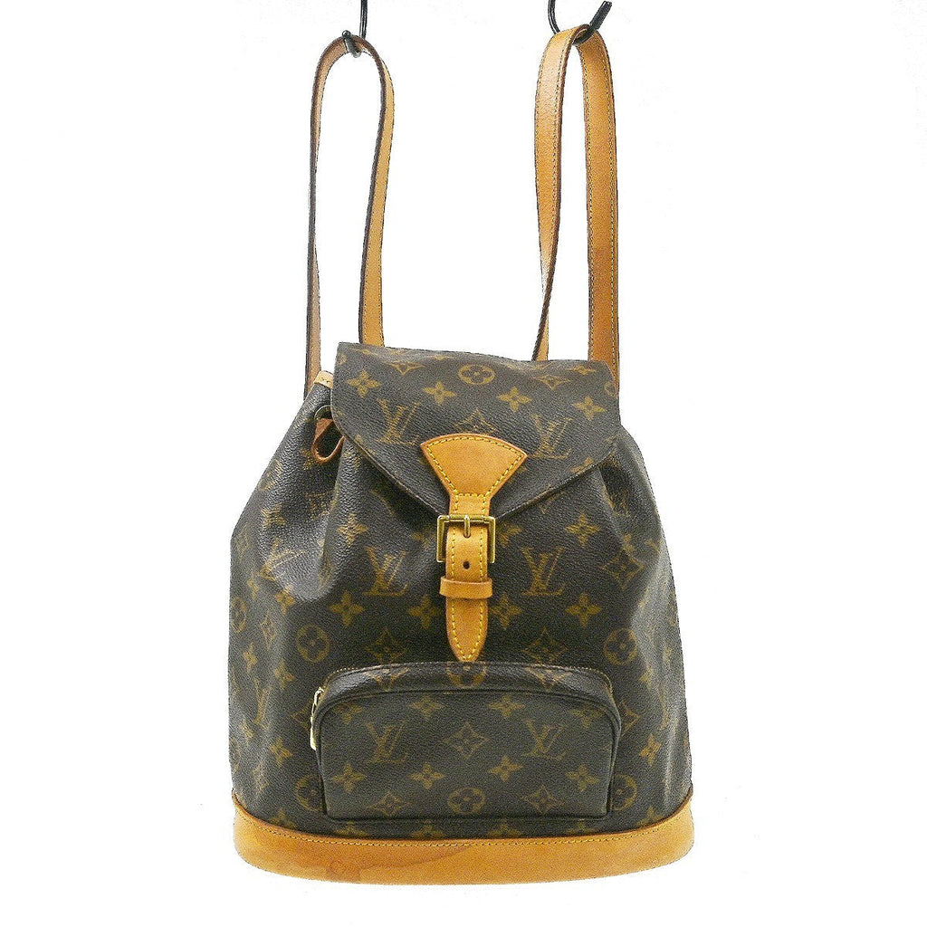 Louis Vuitton Montsouris Backpack Monogram Canvas Brown Canvas Backpack Bag ( )