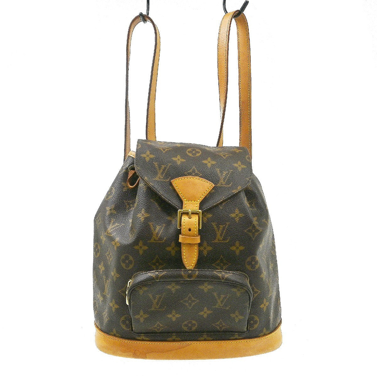 Louis Vuitton Montsouris Backpack Monogram Canvas Brown Canvas Backpack Bag ( )