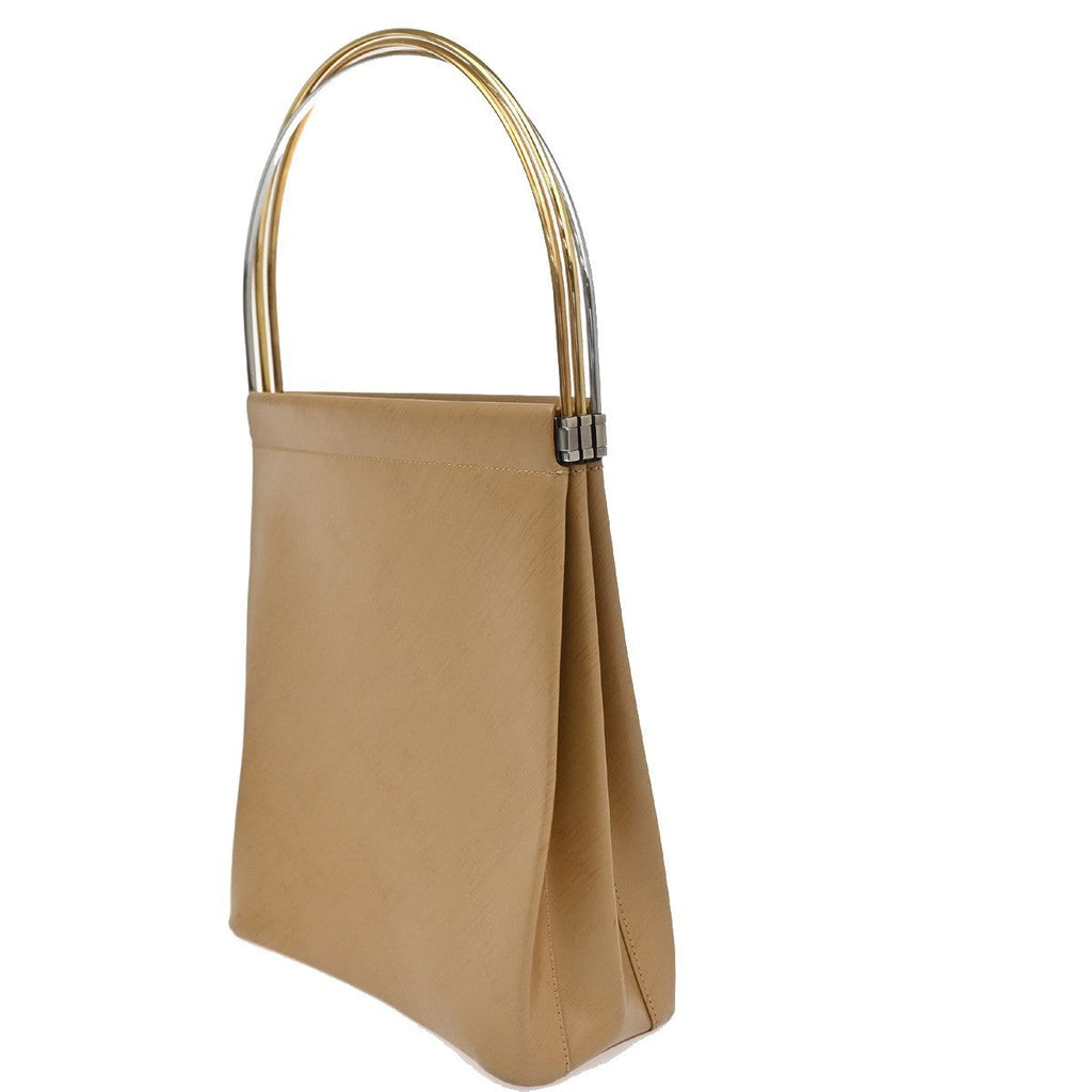 Cartier Trinity Hand Bag Leather Beige Leather Handbag (Authentic  )