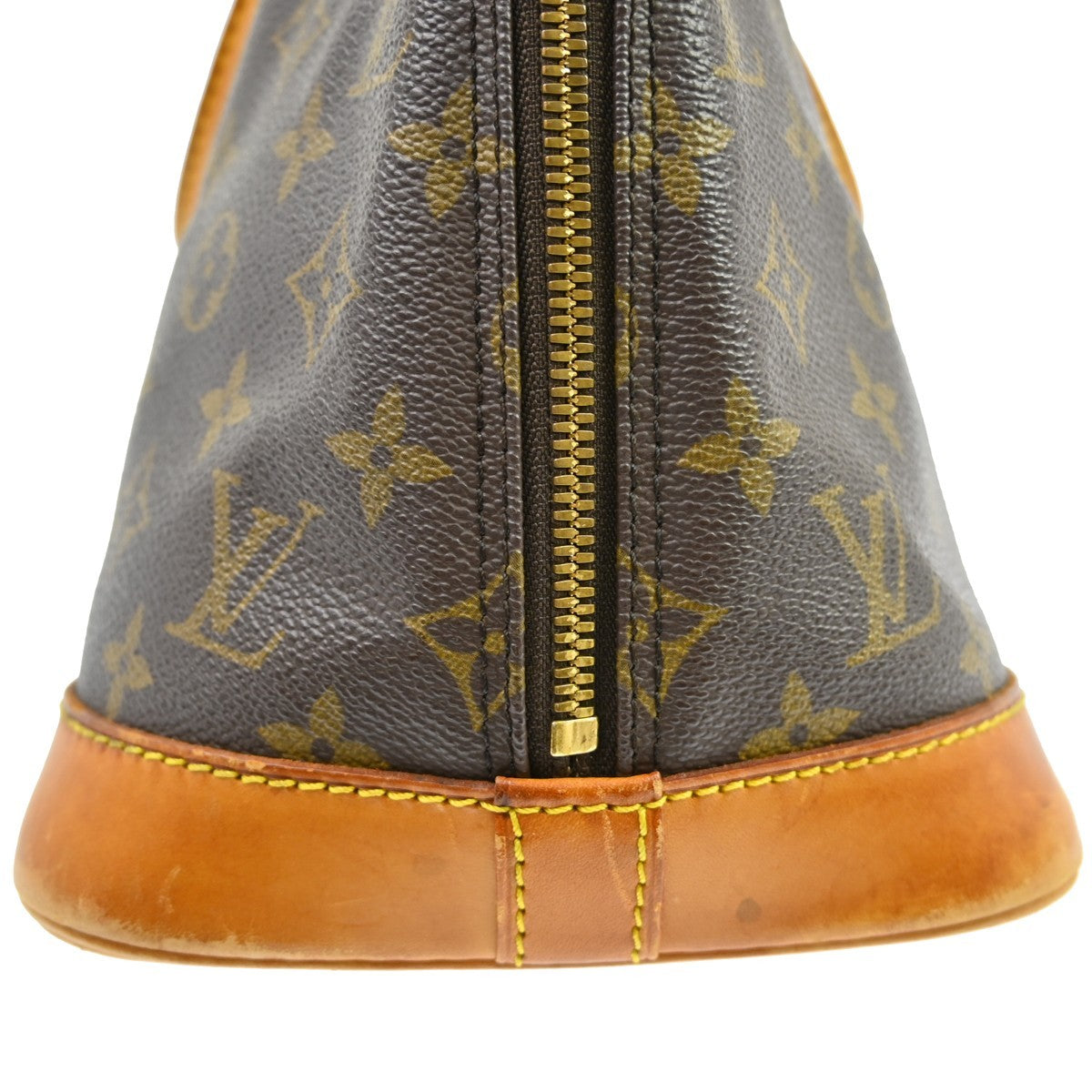 Louis Vuitton Alma Handbag Monogram Canvas Brown Canvas Handbag ( )