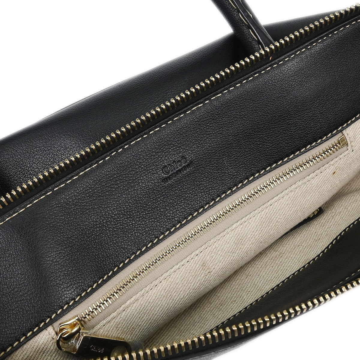 Chloe Edith Nm Satchel Leather Black Leather Handbag (Authentic  )