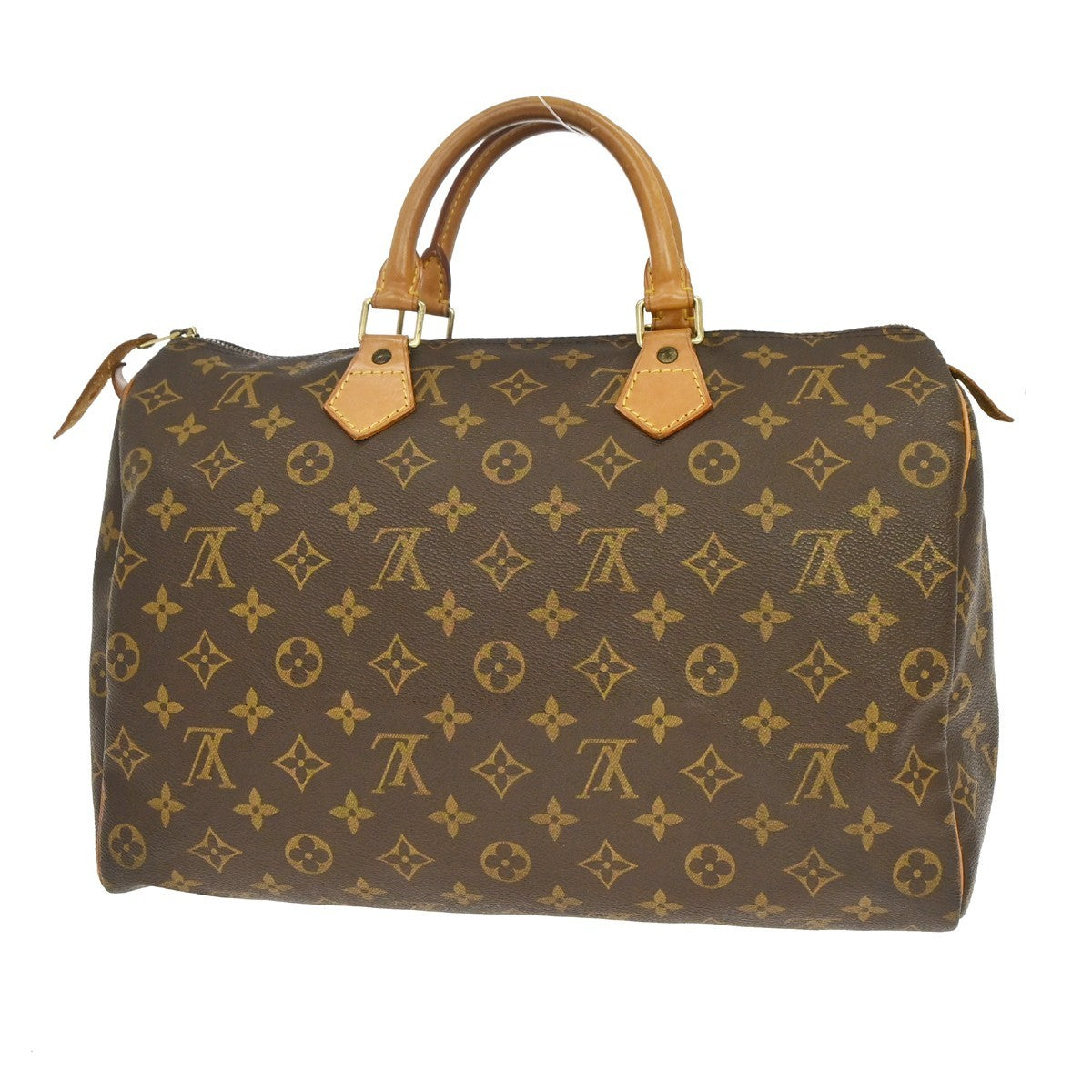 Louis Vuitton Speedy Handbag Monogram Canvas Brown Canvas Handbag ( )