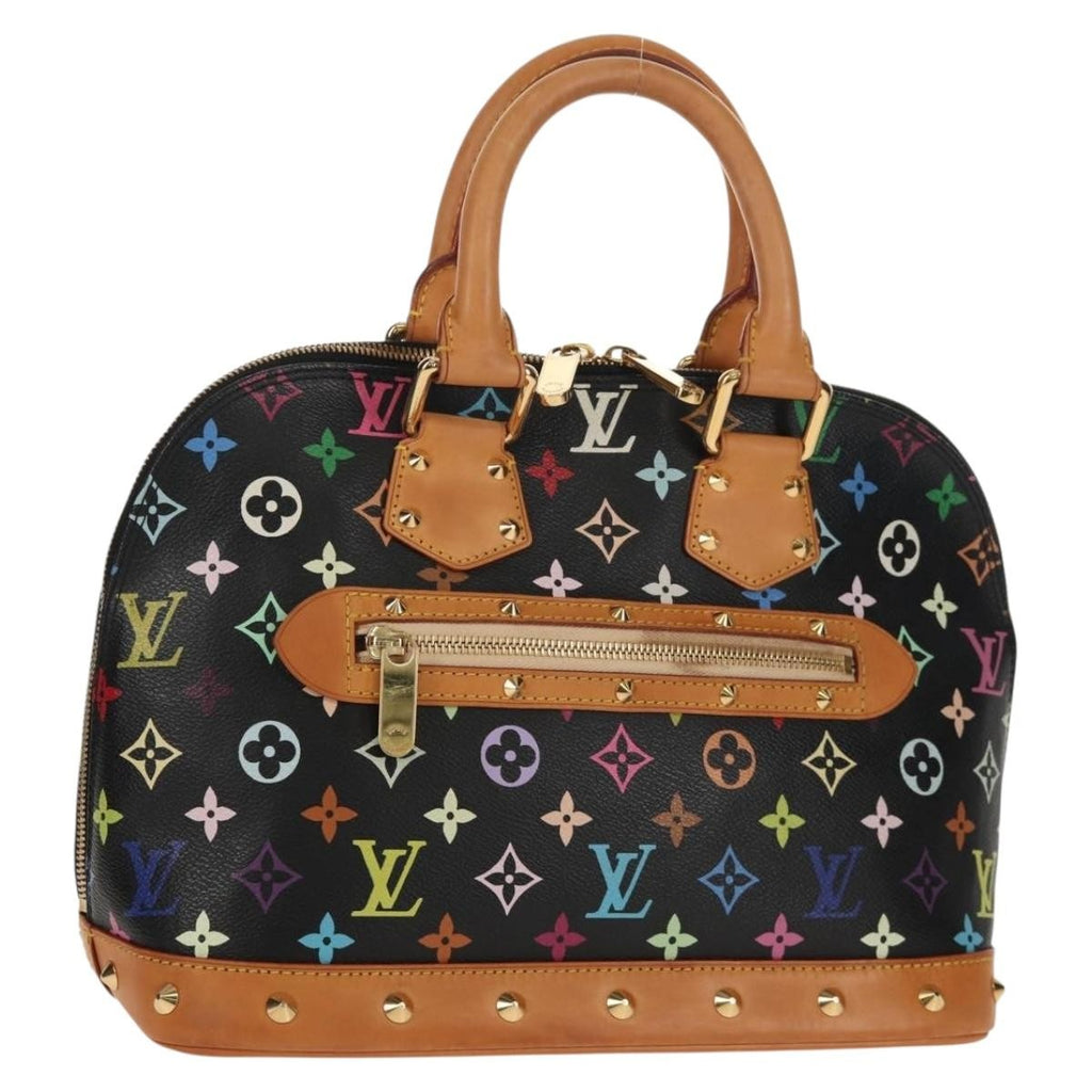 Louis Vuitton Alma Handbag Monogram Multicolor Multicolour Canvas Handbag (Authentic  )