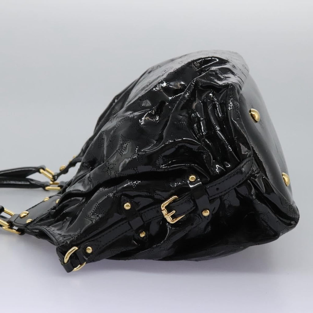 Louis Vuitton L Hobo Surya Leather Black Patent_Leather Handbag ( )