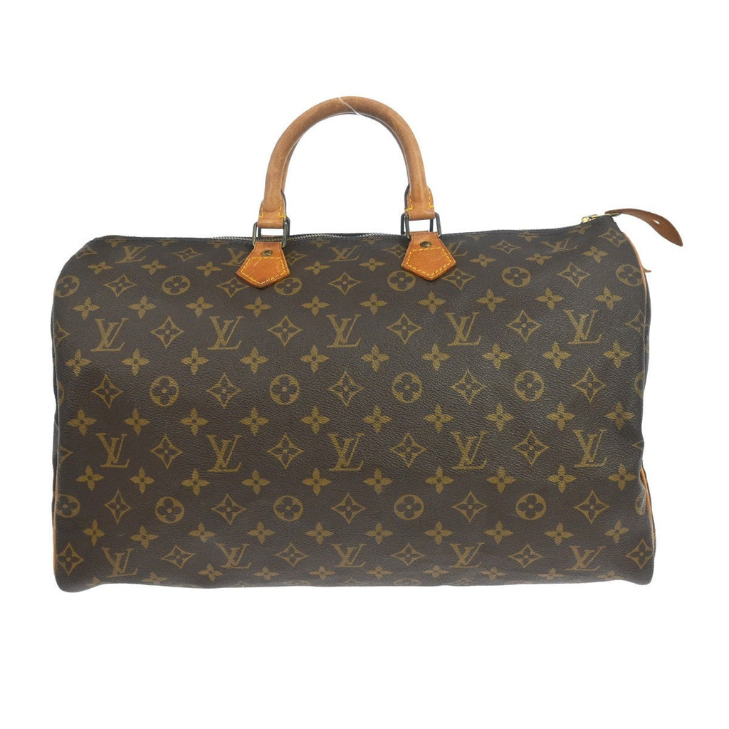 Louis Vuitton Speedy Handbag Monogram Canvas Brown Canvas Handbag ( )