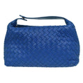 Bottega Veneta Intrecciato Handbag Leather Blue Leather Handbag ( )