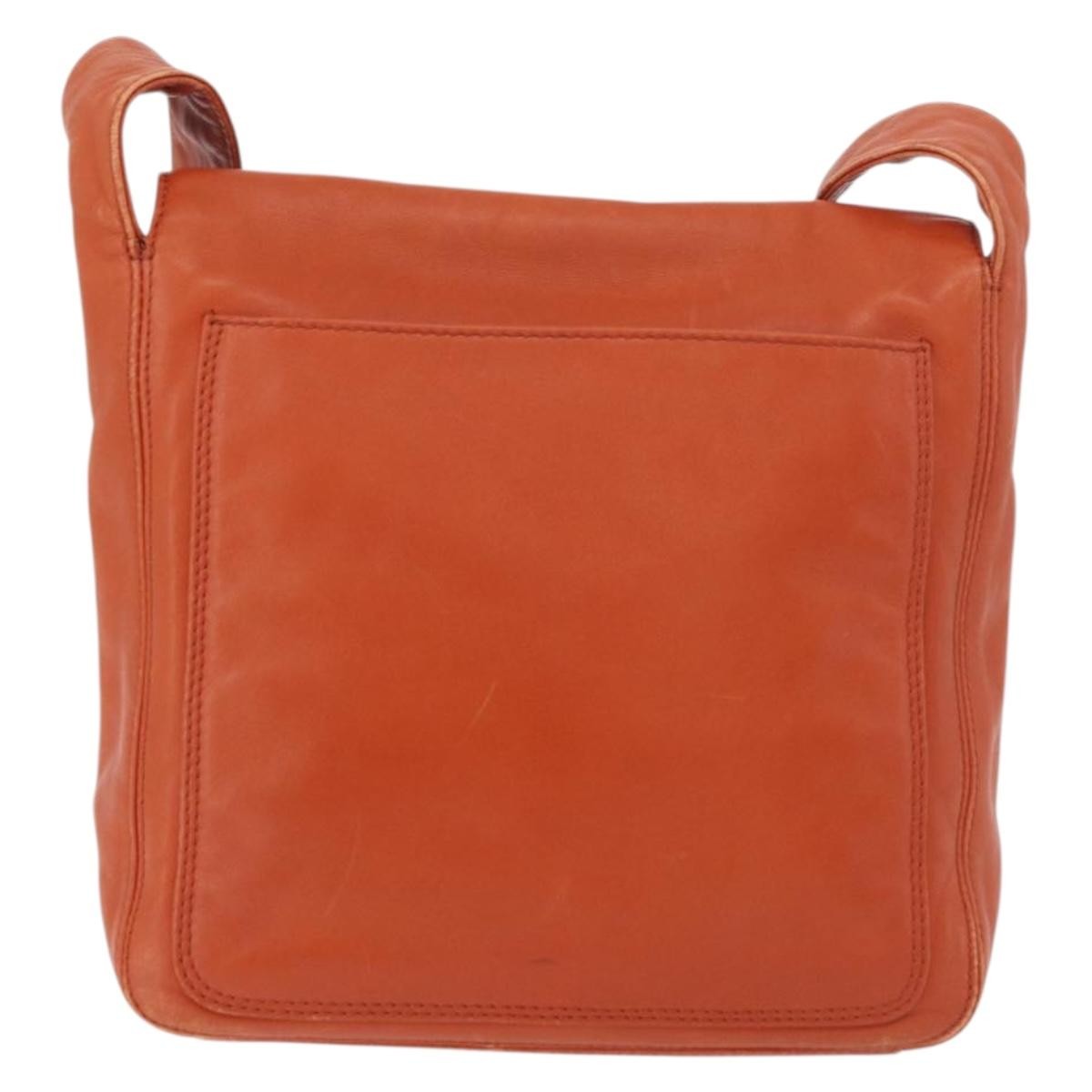 Chanel Shoulder Bag Suede Patchwork Orange Leather Handbag ( )