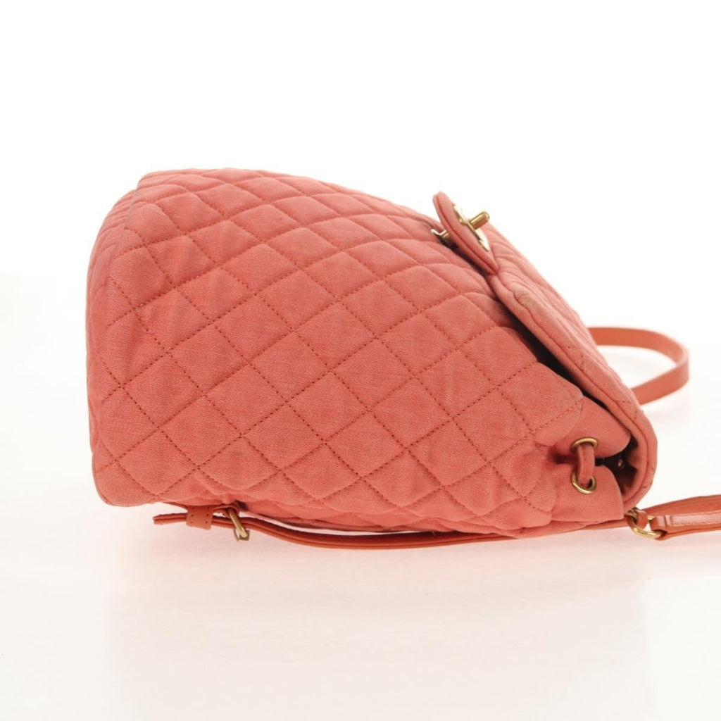 Chanel Vintage Flap Backpack Denim Pink Denim_Jeans Backpack Bag ( )