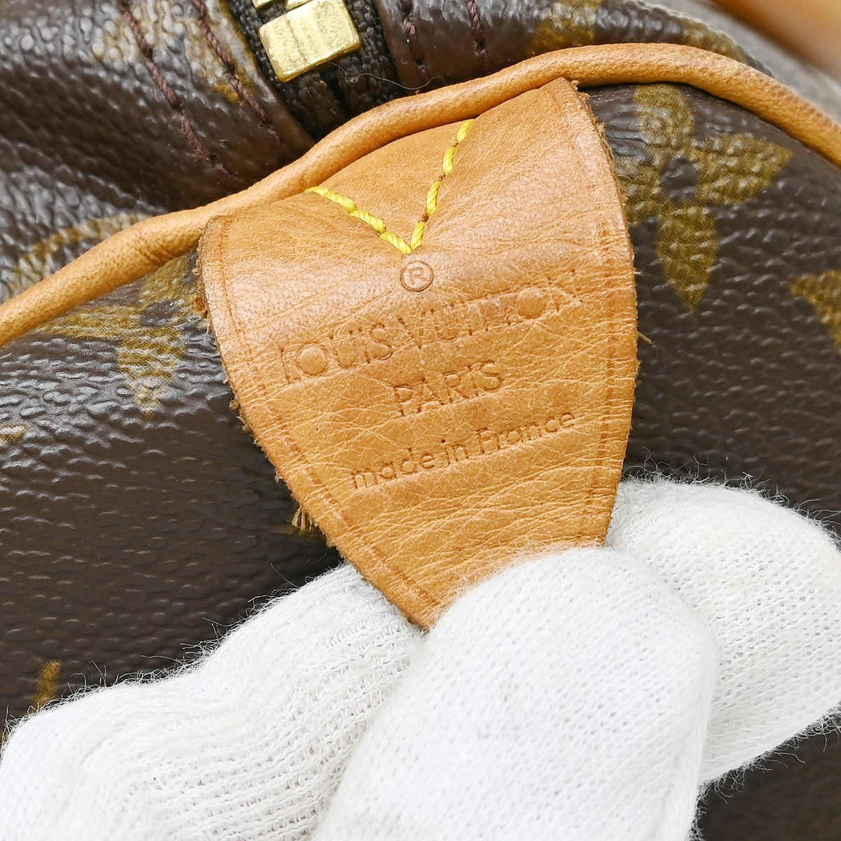 Louis Vuitton Speedy Handbag Monogram Canvas Brown Canvas Handbag ( )