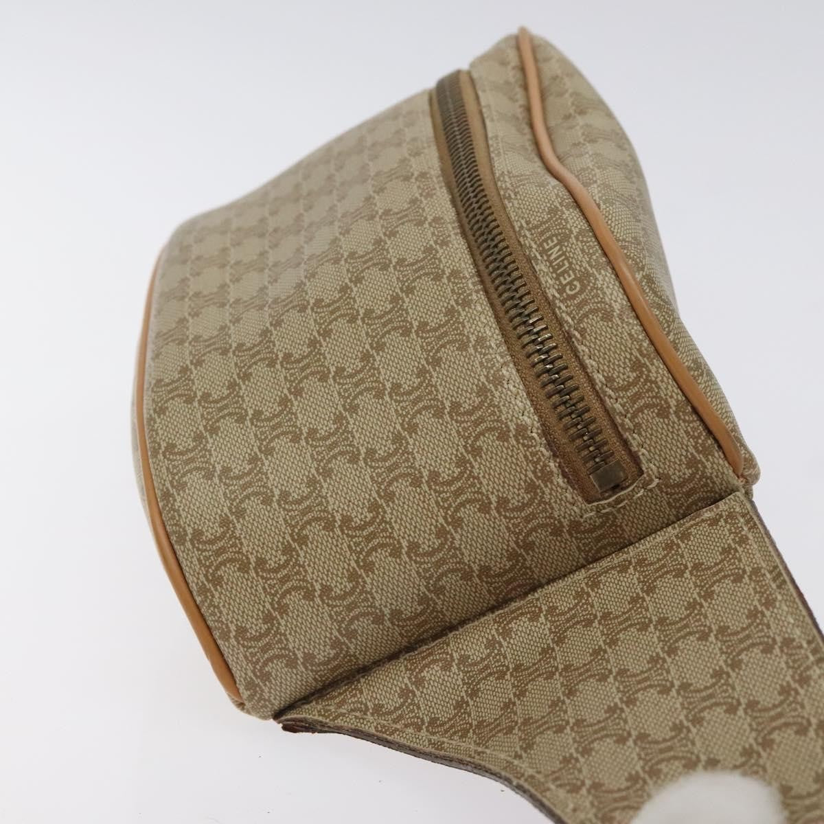 Celine Vintage Macadam Shoulder Bag Macadam Canva  Vinyl Beige Pvc,Canvas Backpack Bag ( )